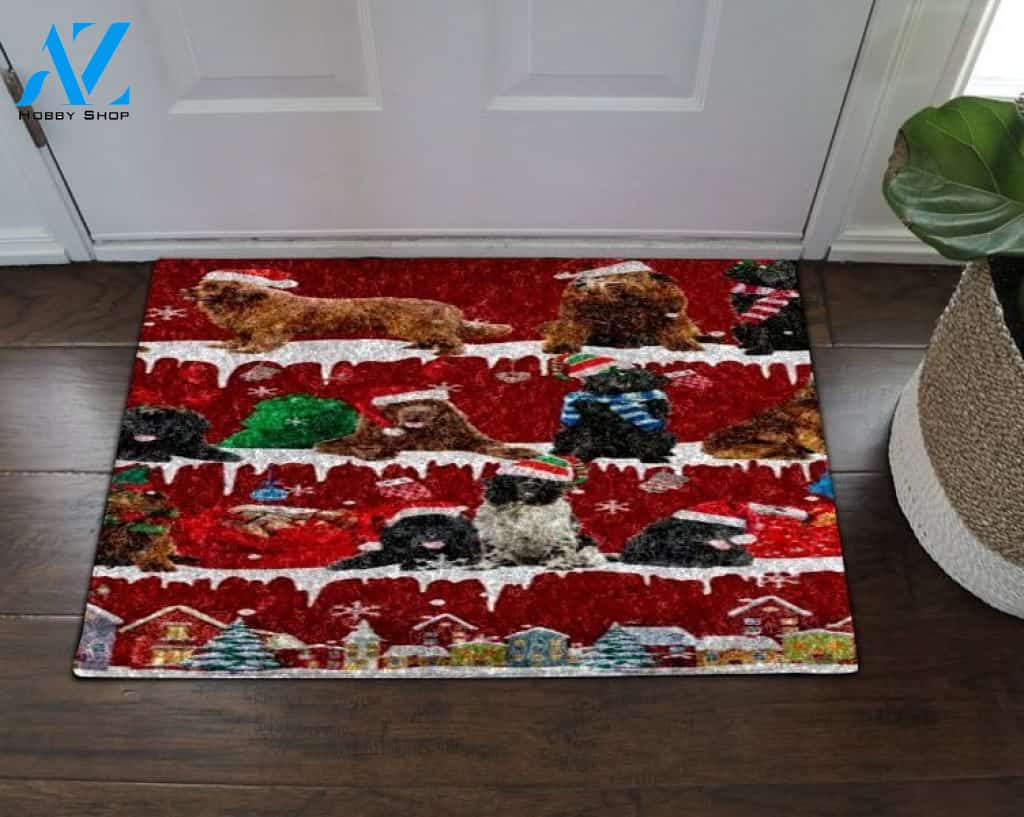 Newfoundland Snow Christmas Doormat