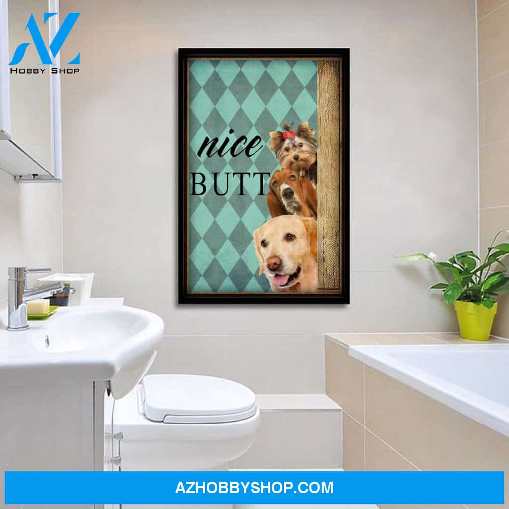 Nice Butt Poster Print,Bathroom Canvas And Poster, Wall Decor Visual Art