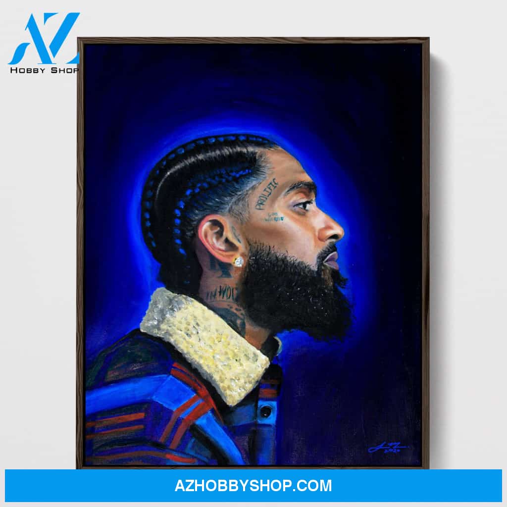 NipseyHussle The Marathon Continues Canvas And Poster, Wall Decor Visual Art, My Poster Wall
