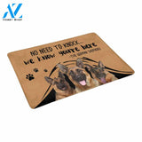 NO NEED TO KNOCK GERMANSHEPHERD Doormat 23.6" x 15.7" | Welcome Mat | House Warming Gift
