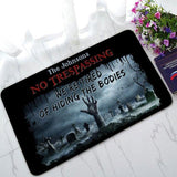 No Trespassing Personalized Halloween Doormat