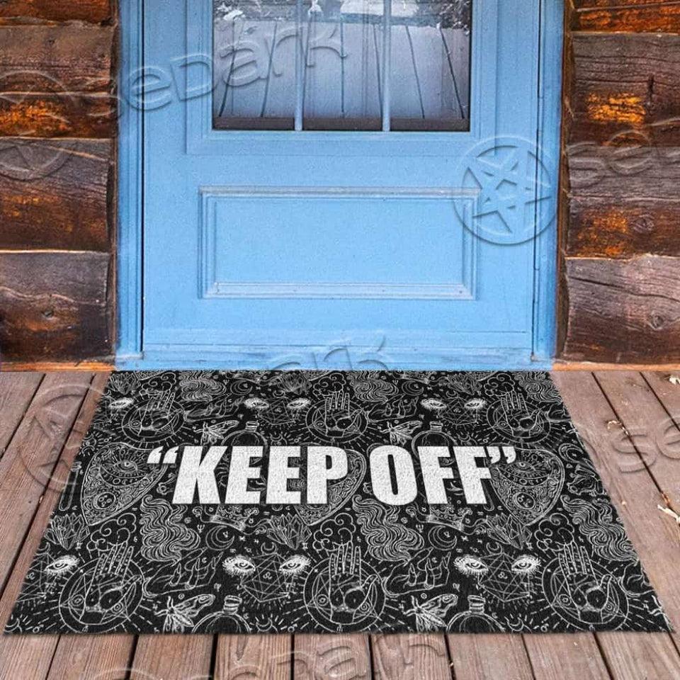 Occult Satanic Keep Off SED-0811 Door Mat