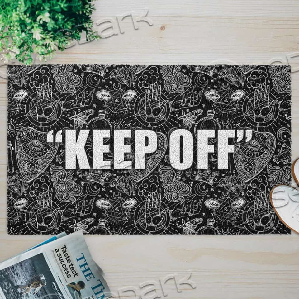 Occult Satanic Keep Off SED-0811 Door Mat