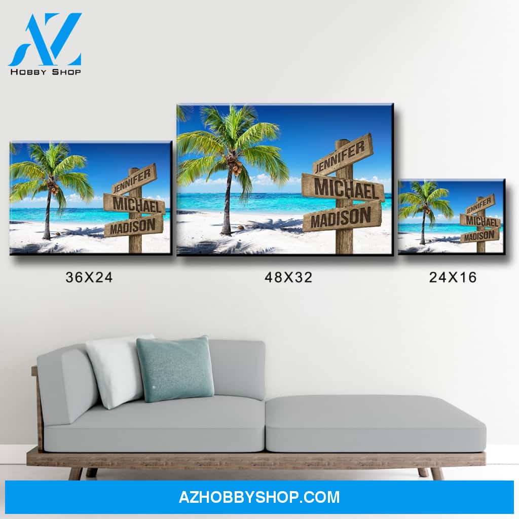 Ocean Breeze Color Multi-Names Premium Canvas