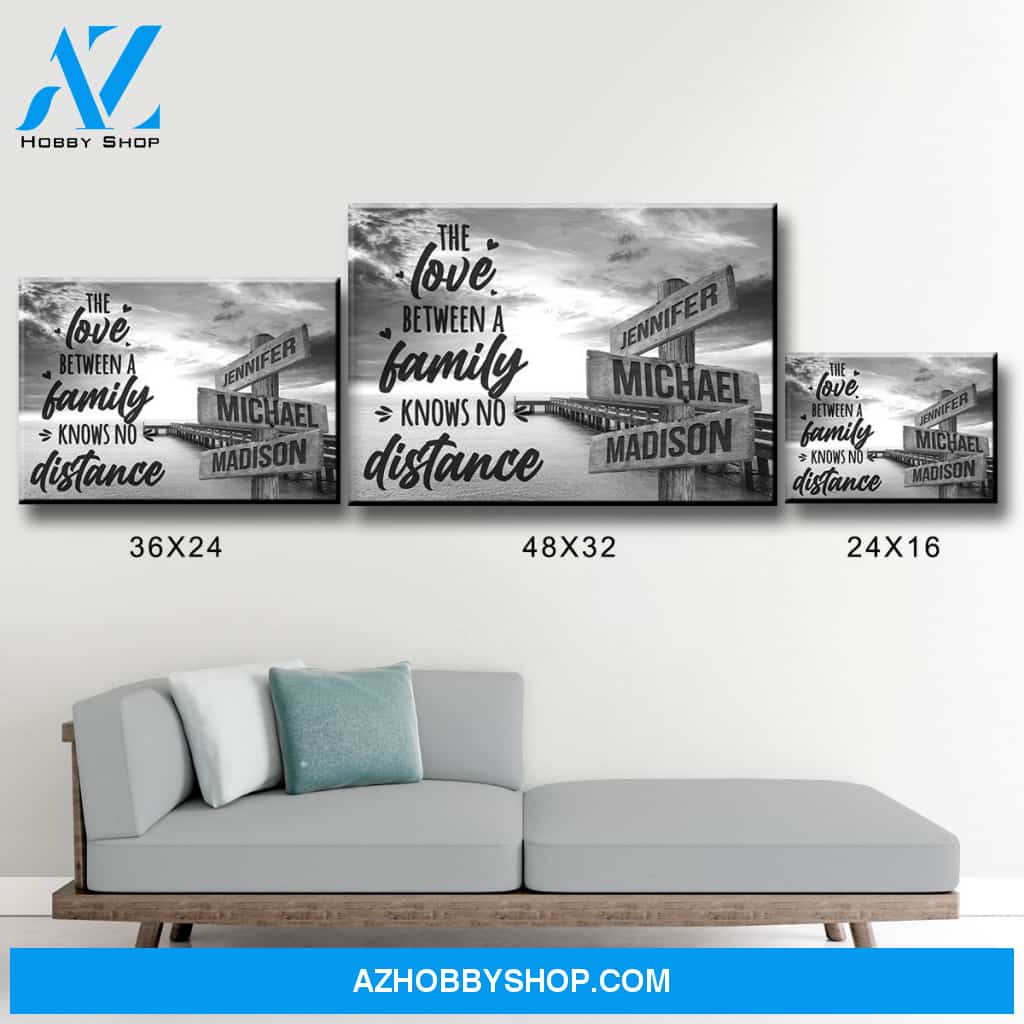 Ocean Dock with Saying 5 Multi-Names Premium Canvas