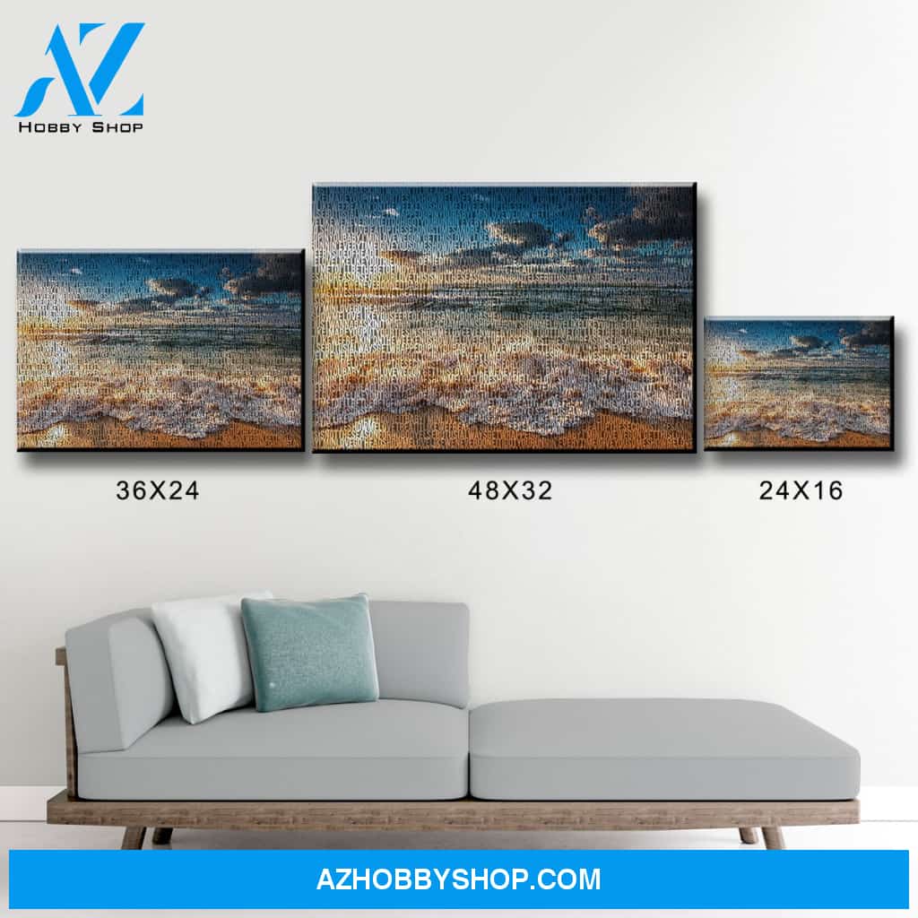 Ocean Sunset Thousand Words Premium Canvas