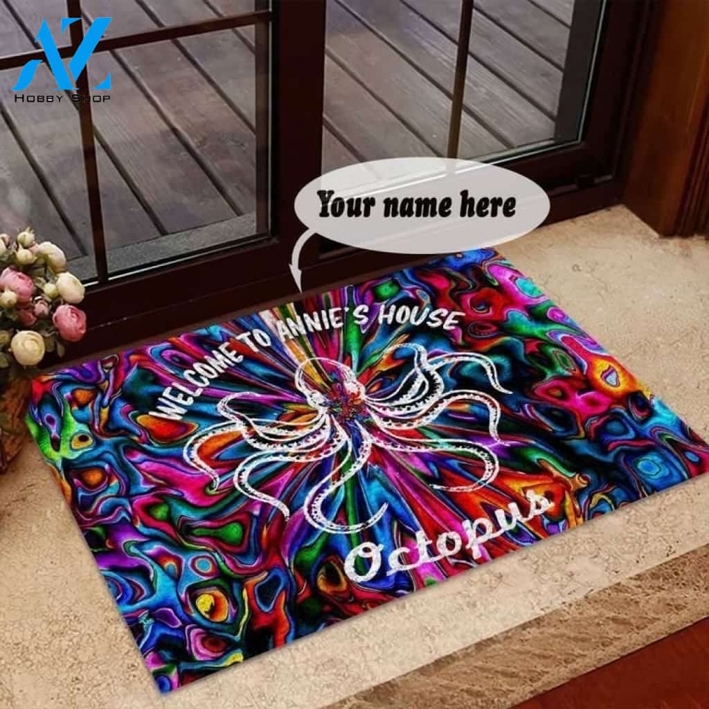 Octopus Personalized MMC3010236 Doormat