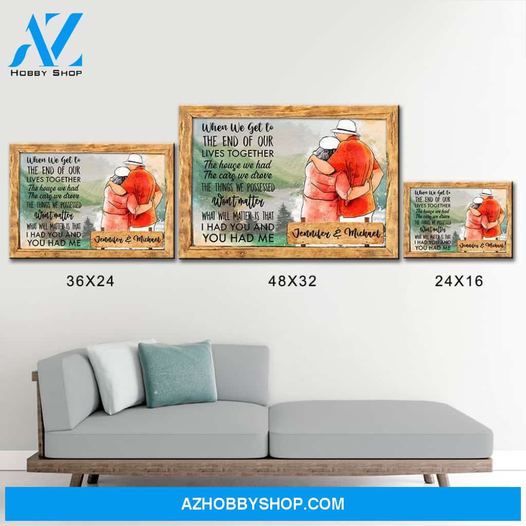 Old Couple Mountain Premium Canvas