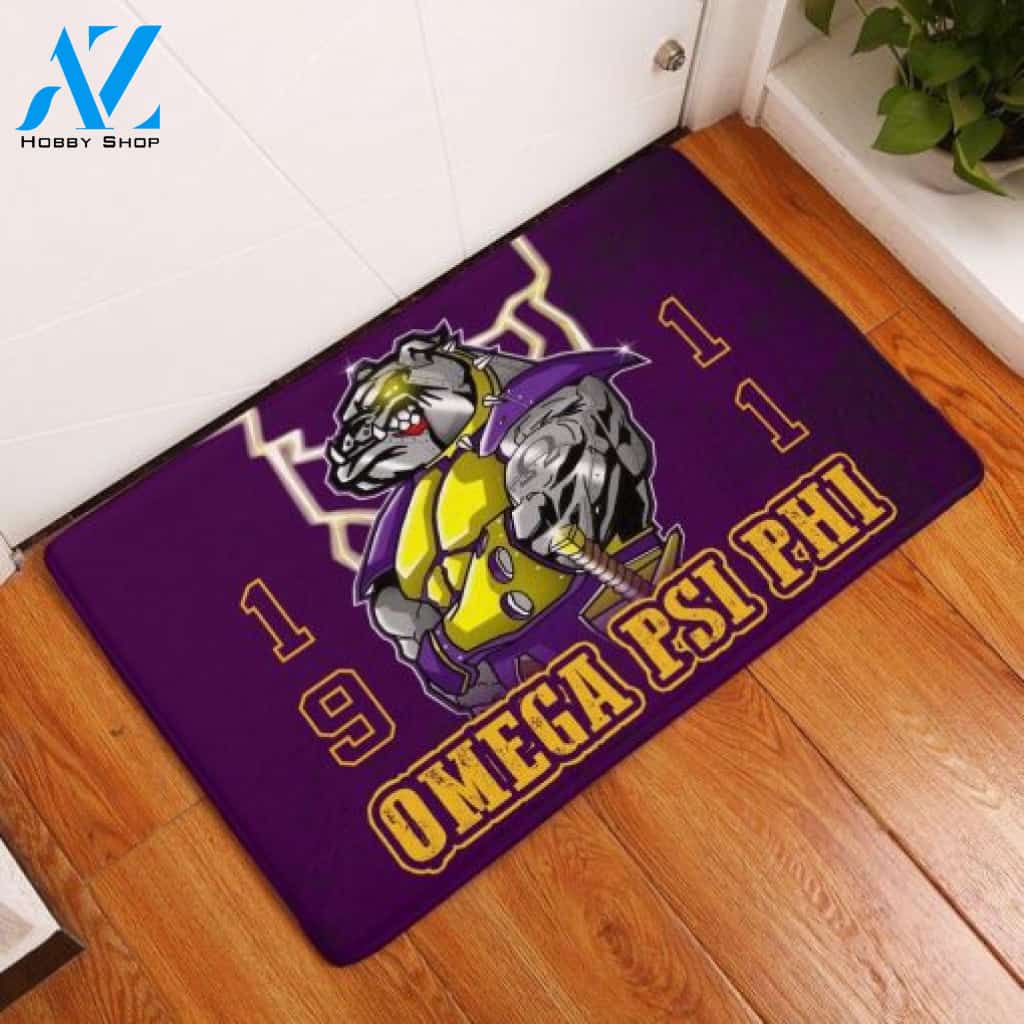Omega Psi Phi 1911 Cool Dog Doormat