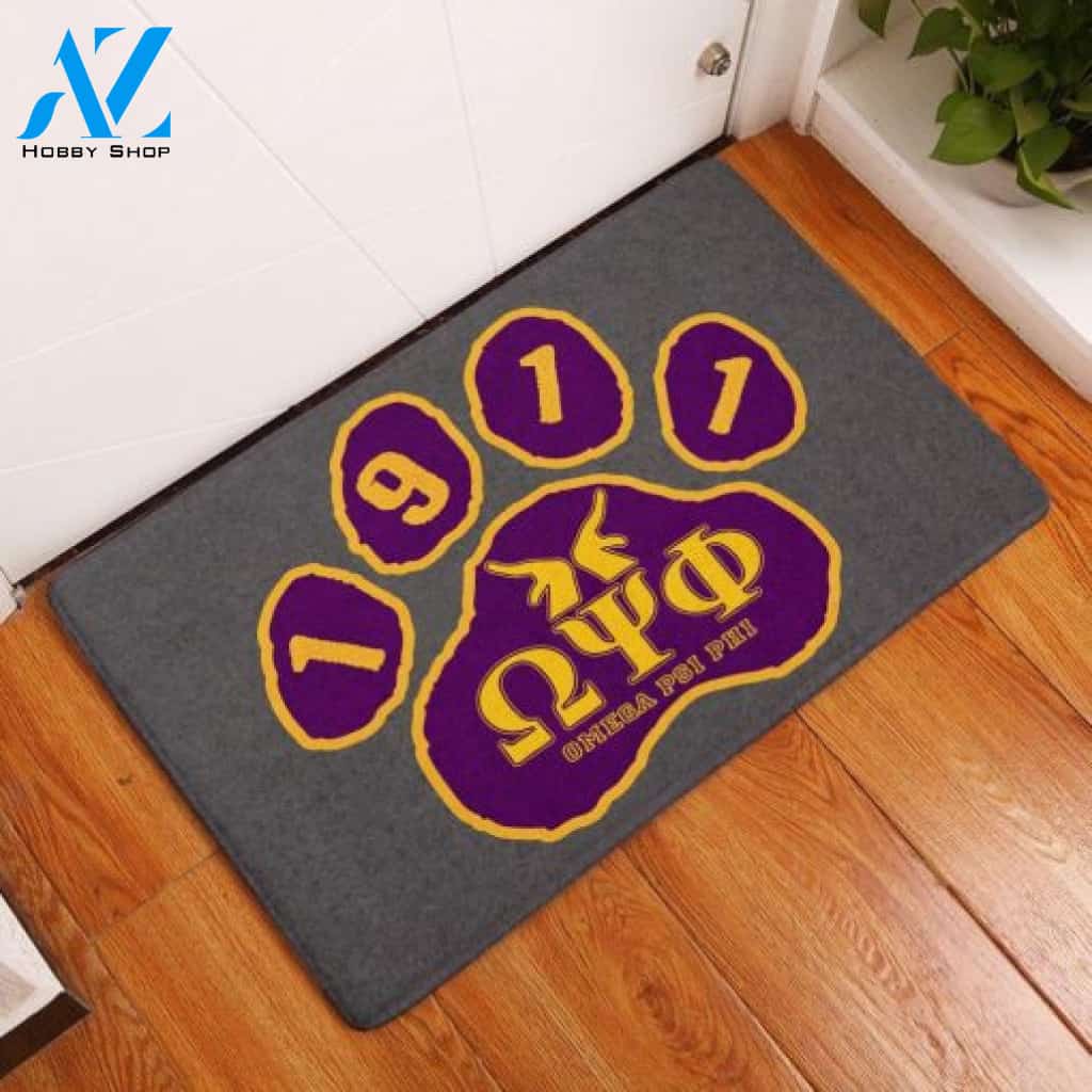 Omega Psi Phi Doormat, Sorority Doormat