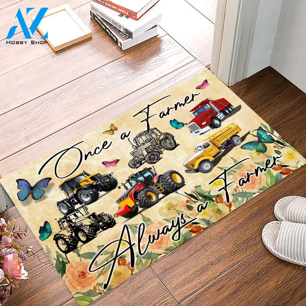 Once a farmer Always a farmer gift for you | Welcome Mat | House Warming Gift