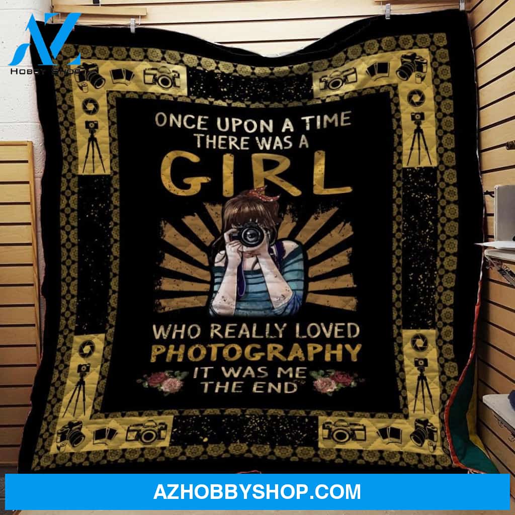 Once Upon A Time Camera Girl Fleece Blanket