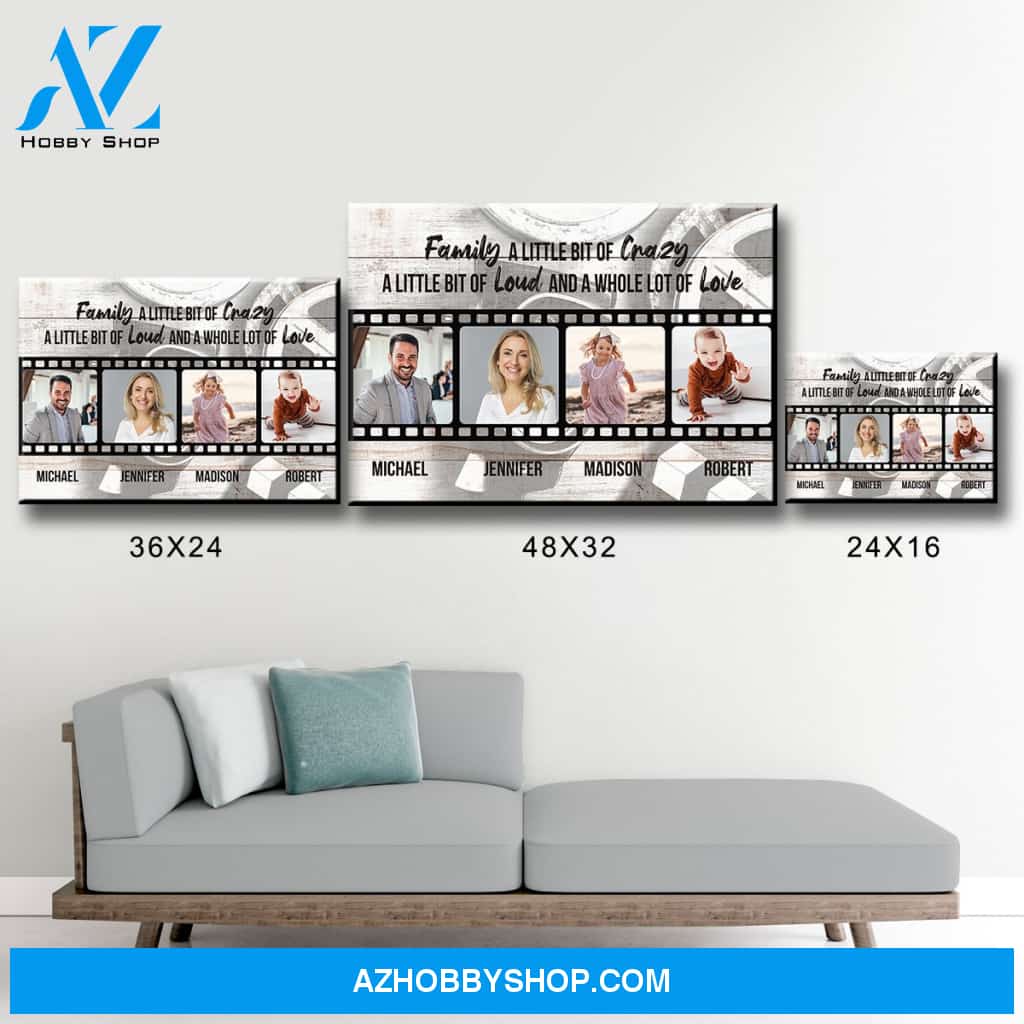 Our Love Story Photos Saying 2 Premium Canvas