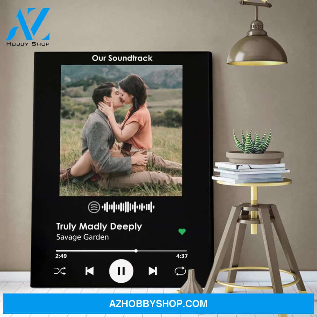 Personalized Canvas, Our Soundtrack Canvas Wall Art, Gift For Him And Her, Best Friend Birthday Gifts