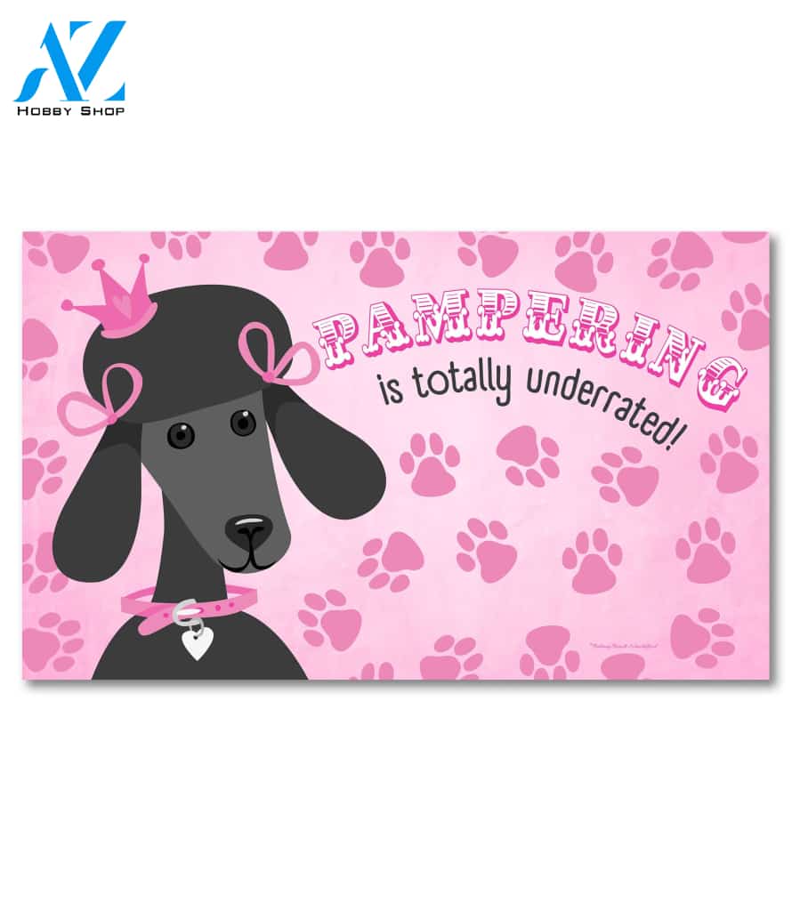 Pampered Poodle Doormat - 18" x 30"