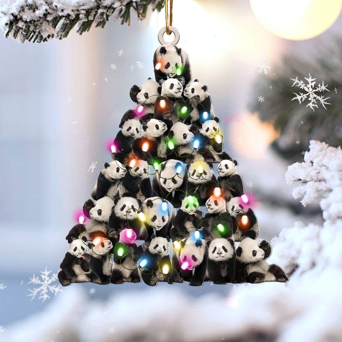 Panda Lovely Tree Gift For Panda Lover Ornament