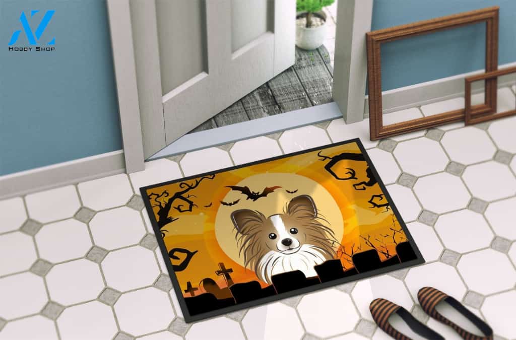 Papillon Dog Doormat Welcome Mat Housewarming Gift Home Decor Funny Doormat Gift For Friend Gift For Dog Lovers Halloween Day Gift