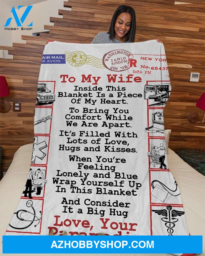 Paramedic's Wife Premium Fleece Blanket
