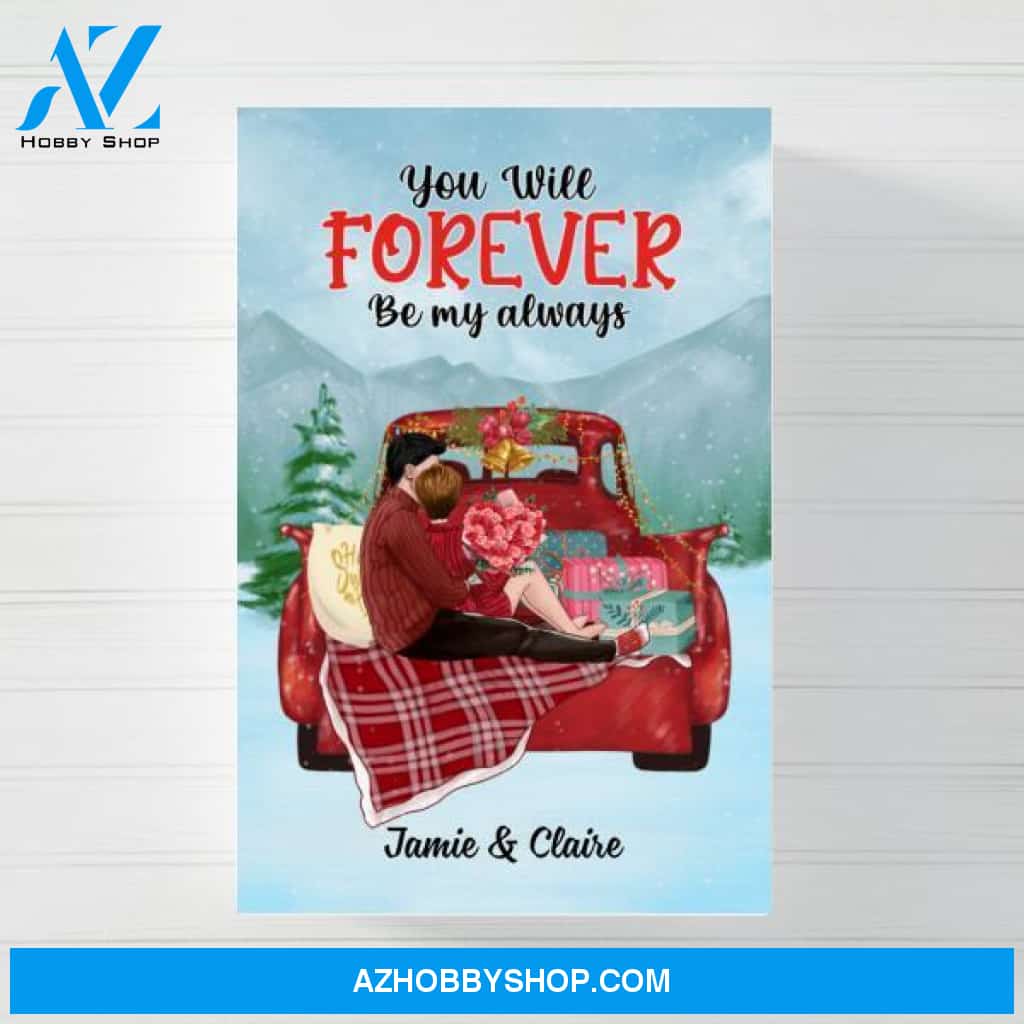 Personalized Canvas, All I Want For Christmas Is You, Gift For Couples