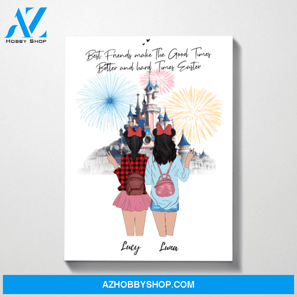 Personalized Canvas, Custom Gifts for Best Friends, Sisters