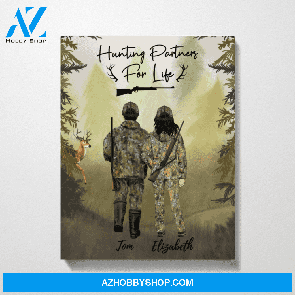 Personalized Canvas, Deer Hunting Gifts for Hunters, Hunting Gifts