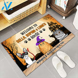 Personalized Cat Breed & Name, Custom Doormat Cat Halloween, Welcome To Cat's House, Cat Lovers, M0402, DO99