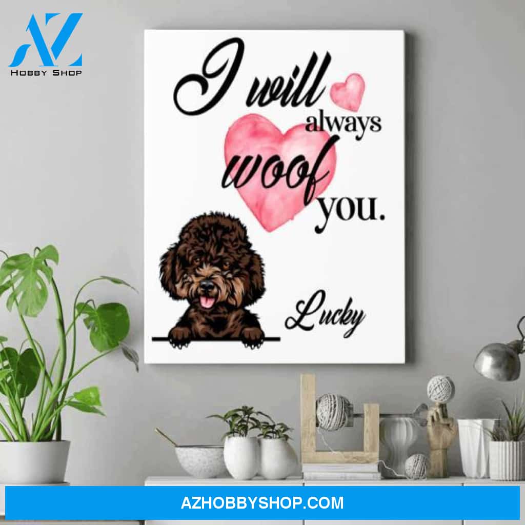 Personalized Dog Artwork Canvas - Unique Gifts For Dog Lovers - Up To 4 Dogs