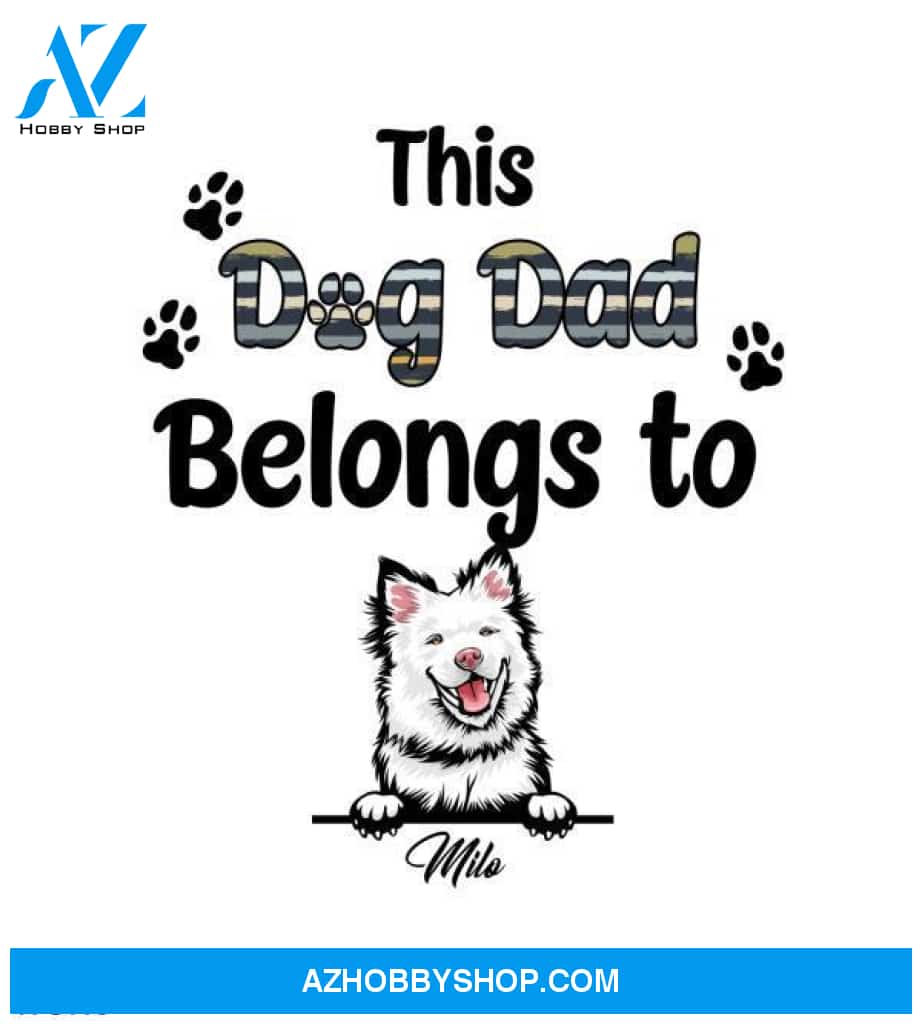 Personalized Dog Lover Canvas - Funny Dog Dad Gifts - Up To 6 Dogs
