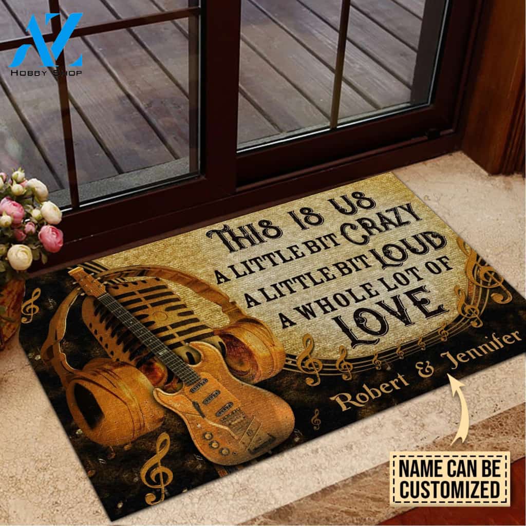 Personalized Guitar This Is Us | Welcome Mat | House Warming Gift