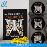 Personalized Halloween Canvas Art - Best Dog Mom Gifts Dog Dad Gift - Up To 6 Dogs