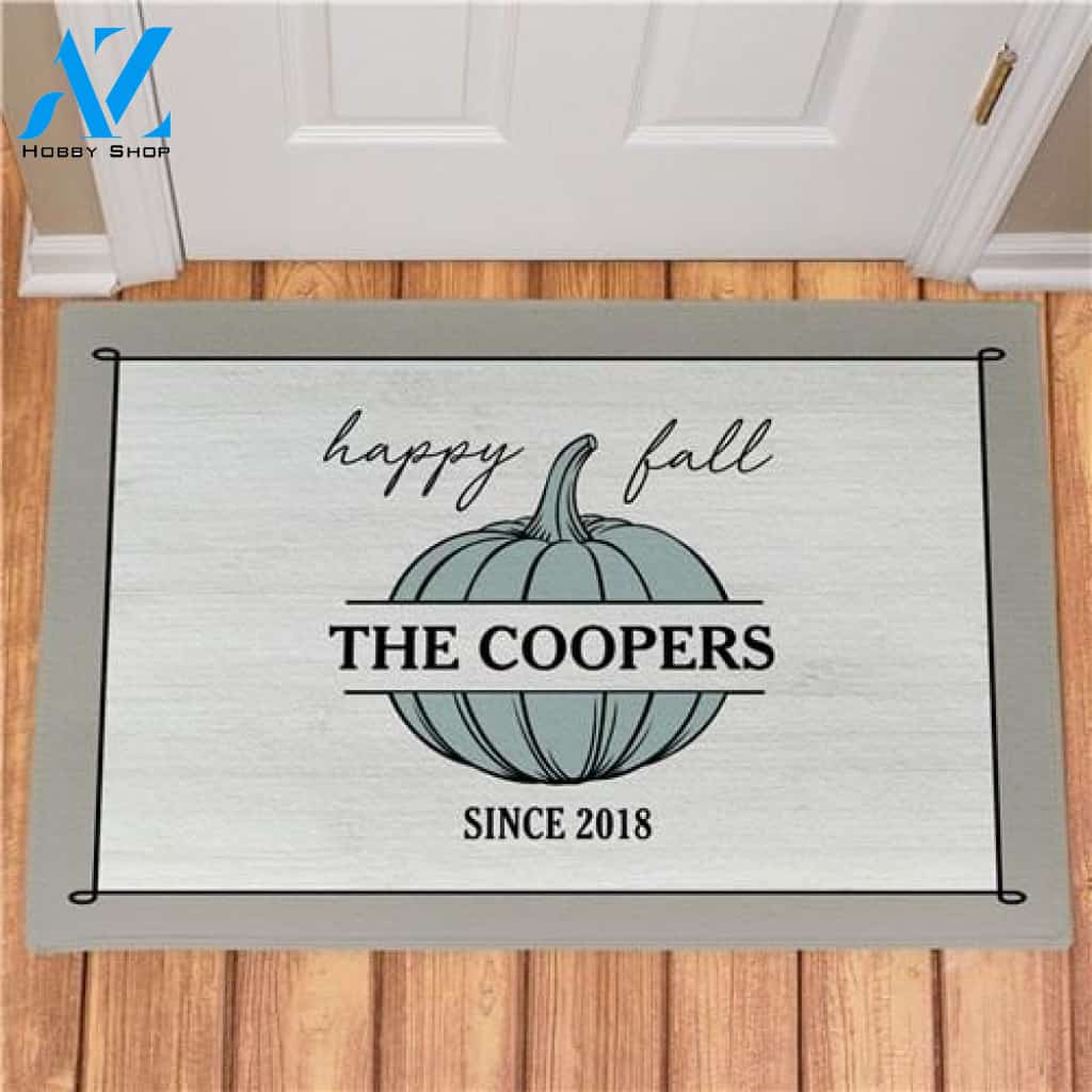 Personalized Happy Fall Doormat