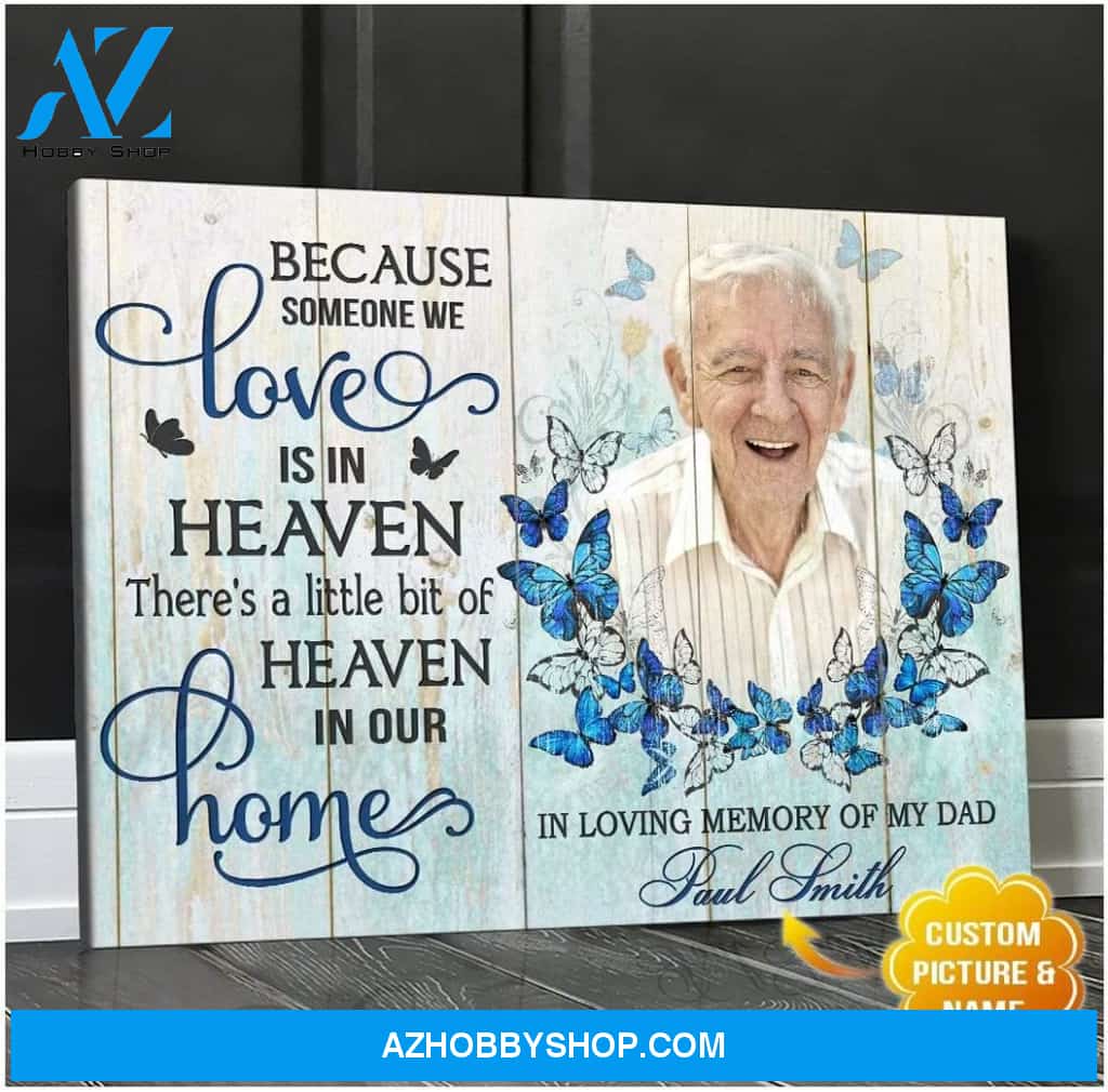 Personalized Heaven In Our Home Wall Art Canvas