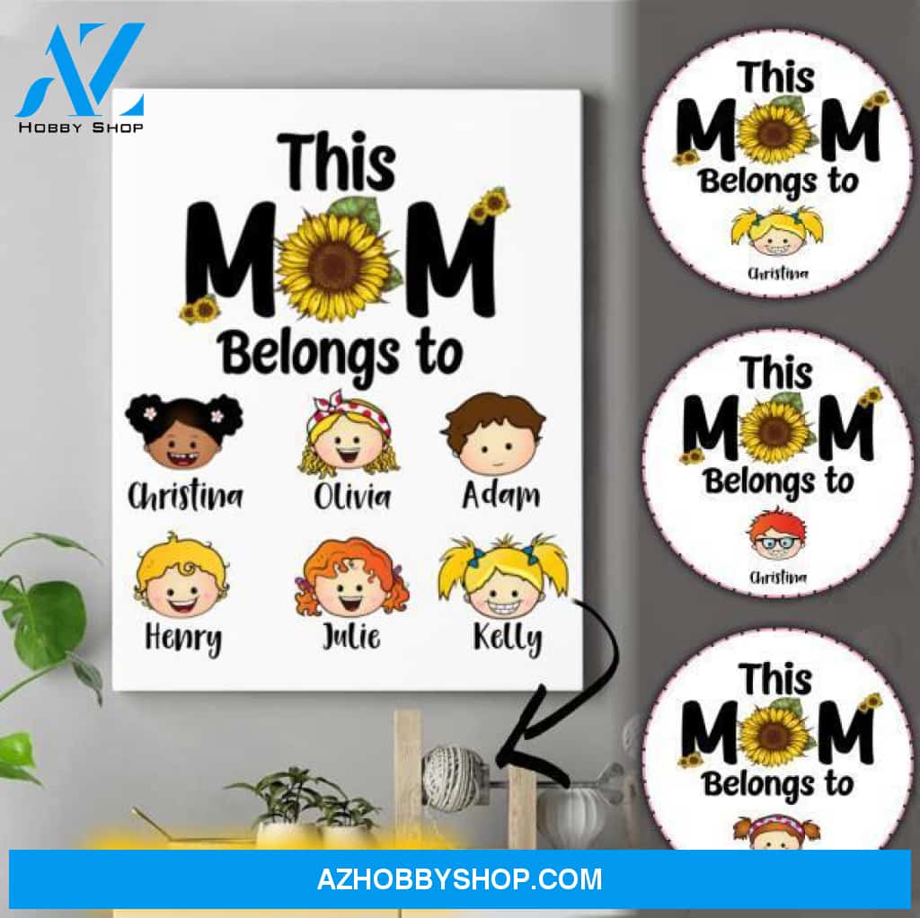 Personalized Mom Canvas - Gifts For New Moms - Thoughtful Birthday Gifts For Mom