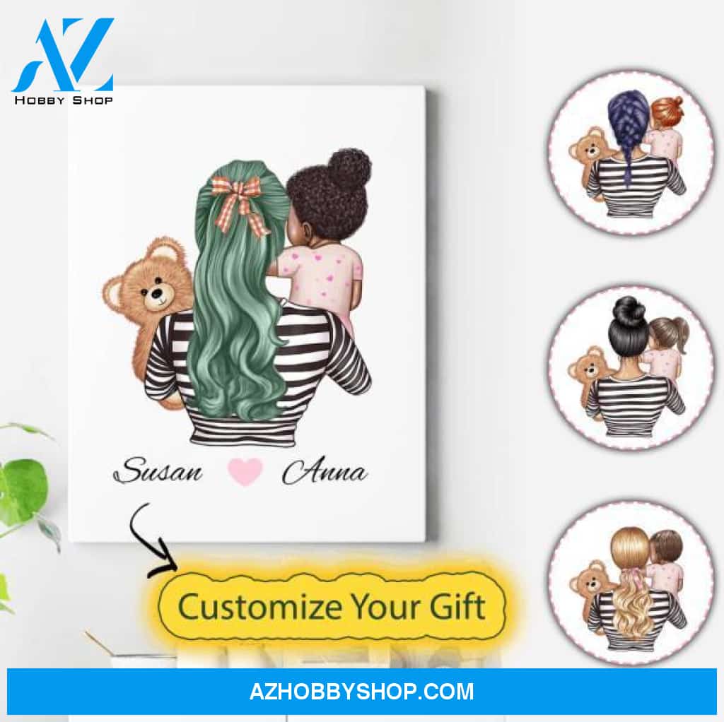 Personalized Mother Canvas - Gifts For Mom On Her Birthday - Birthday Gift For My Daughter