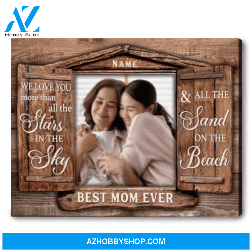 Personalized Mother's Day Gifts Wooden Window Shutters Canvas Print Ohcanvas