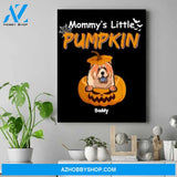 Personalized Pumpkin Canvas Art - Gifts For New Dog Moms - Up To 6 Dogs