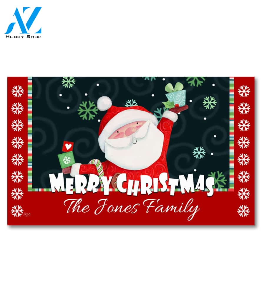 Personalized Santa Gifts Doormat - 18" x 30"