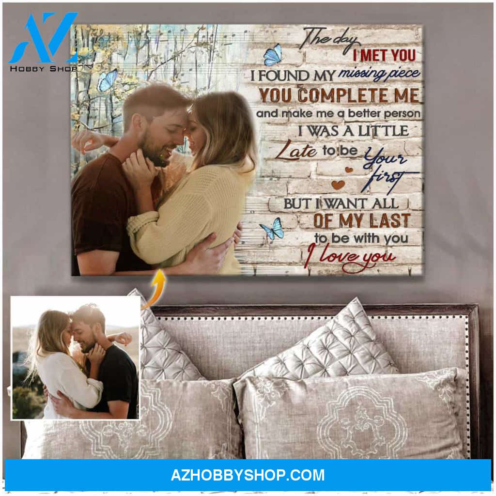 Personalized The Day I Met You Canvas For Couple Wall Art Decor