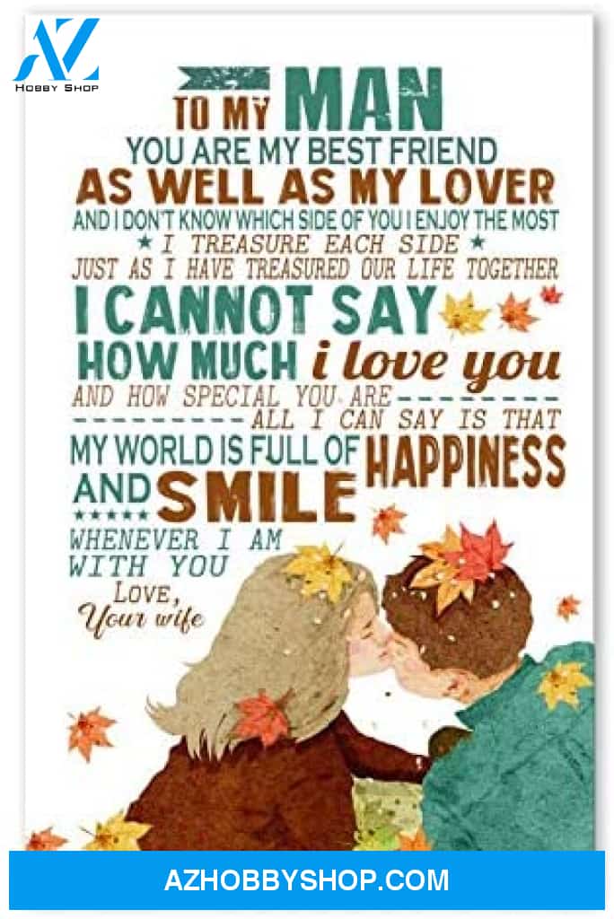 Personalized To My Man For Husband Posters