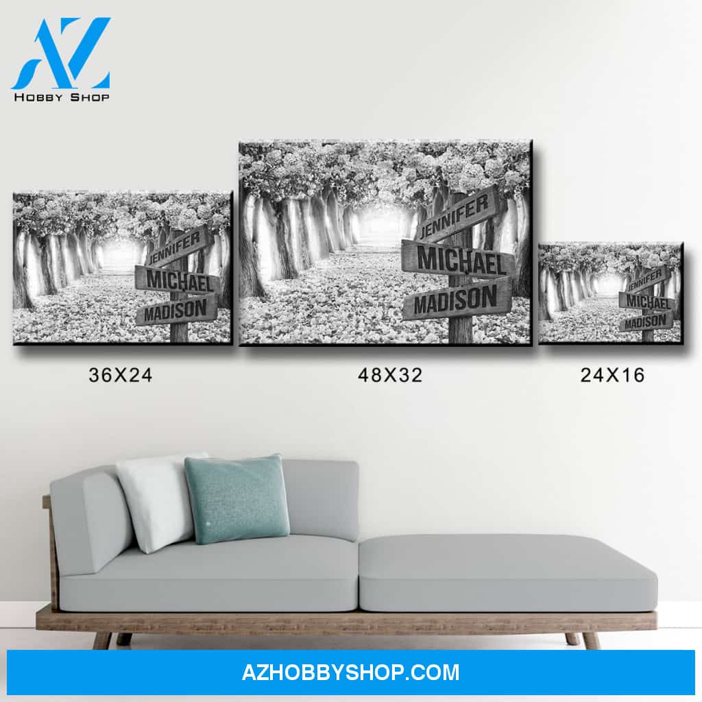 Petal Road Multi-Names Premium Canvas
