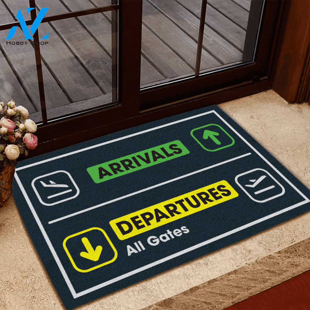 Pilot Doormat Departure Arrival | Welcome Mat | House Warming Gift