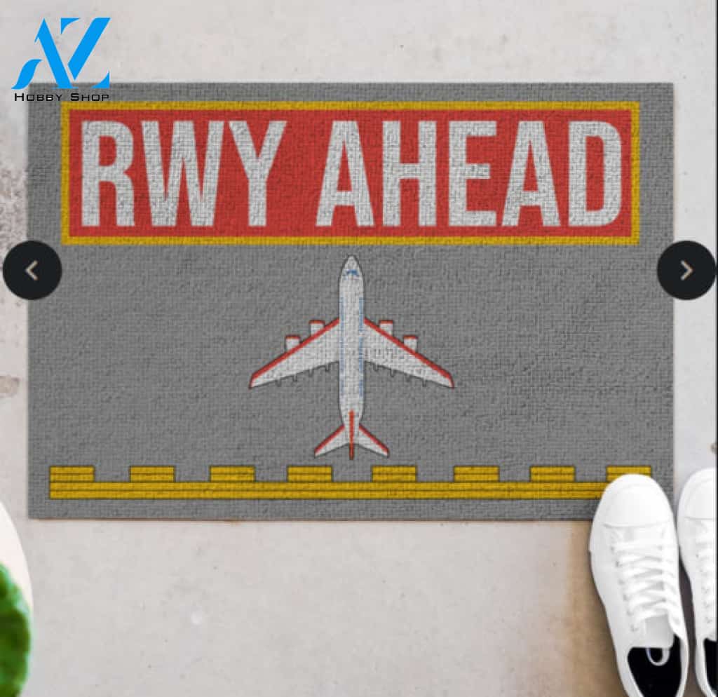 Pilot RWY Ahead Doormat
