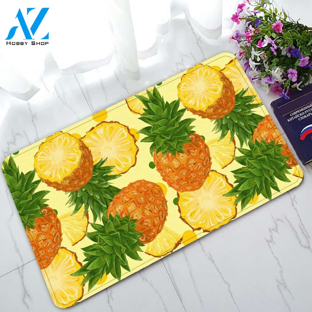 Pineapples Doormat Welcome Mat Housewarming Gift Home Decor Funny Doormat Gift For Fruit Lovers Gift For Friend Birthday Gift