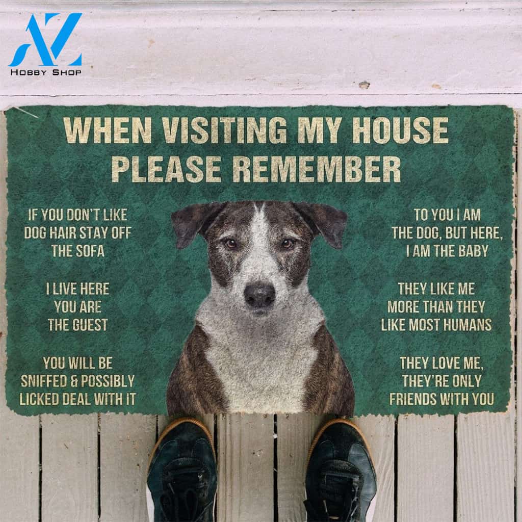 Gearhumans GearHuman 3D Please Remember Ibizan Hound Dogs House Rules Doormat