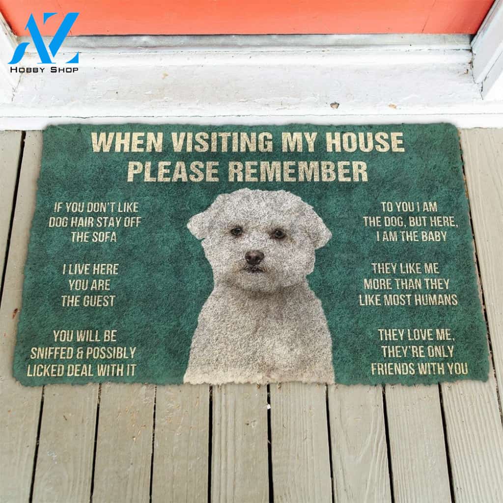 Gearhumans GearHuman 3D Please Remember Maltese Dog's House Rules Doormat