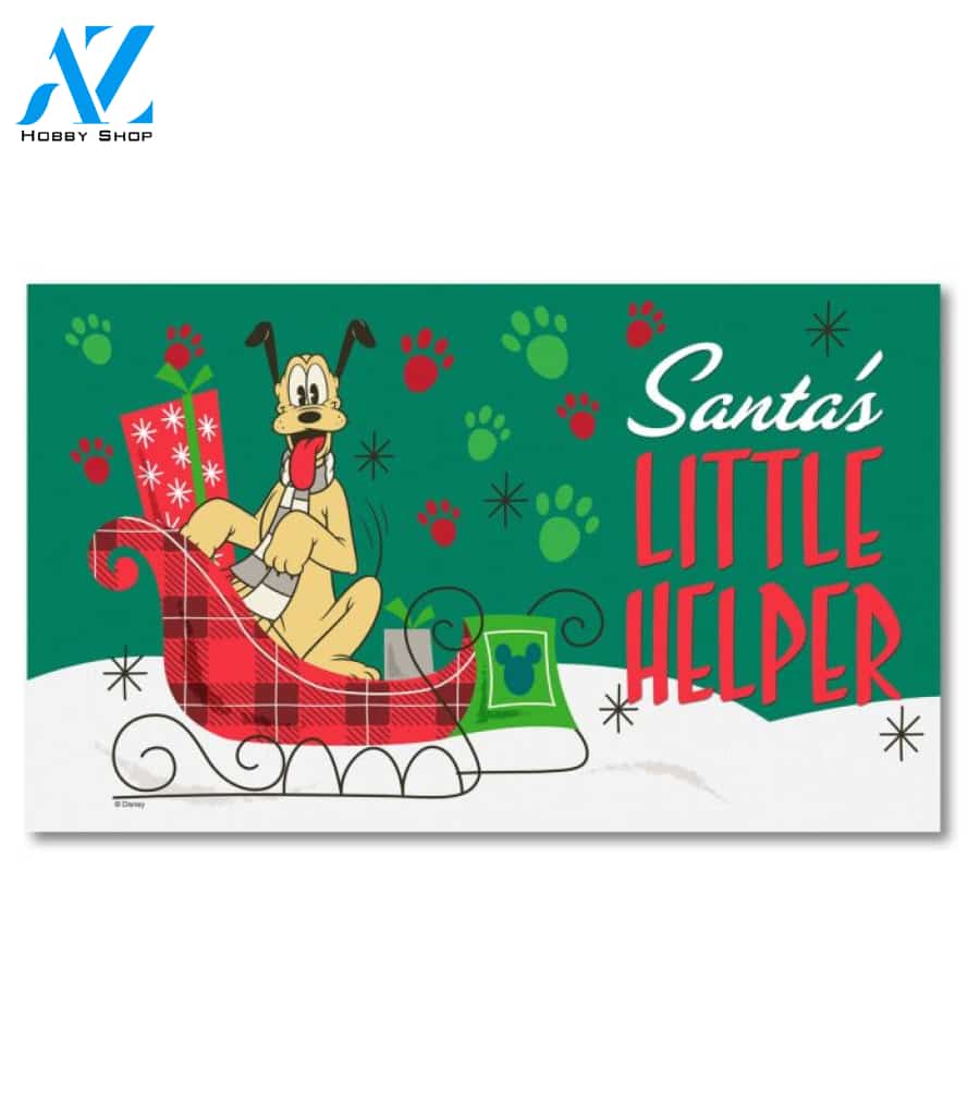 Pluto Santa's Little Helper Doormat - 18" x 30"