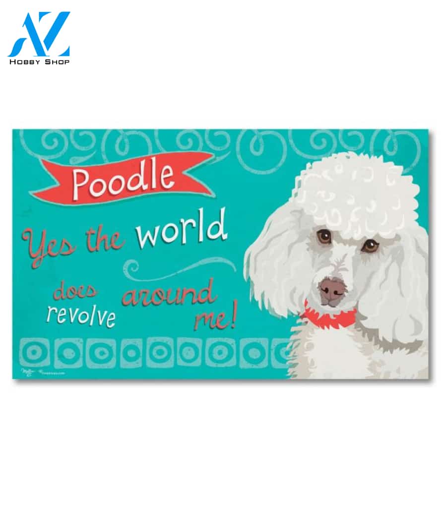 Poodle Doormat - 18" x 30"