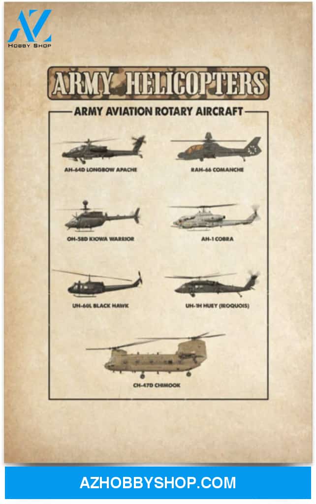 Poster Motivational Army Aviation Helicopters