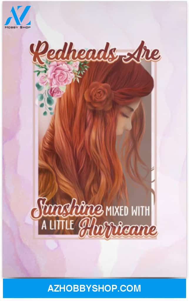 Poster Motivational Redheads Are Sunshine Mixed With Little Hurricane