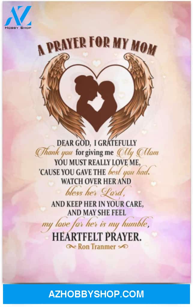 Prayer For My Mom Gallery Wrapped Poster